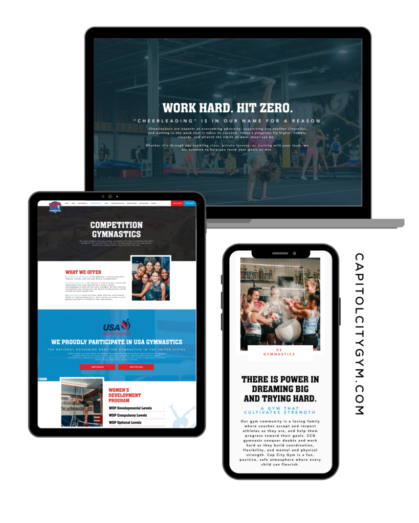 Capitol City Gym Website Design Launch