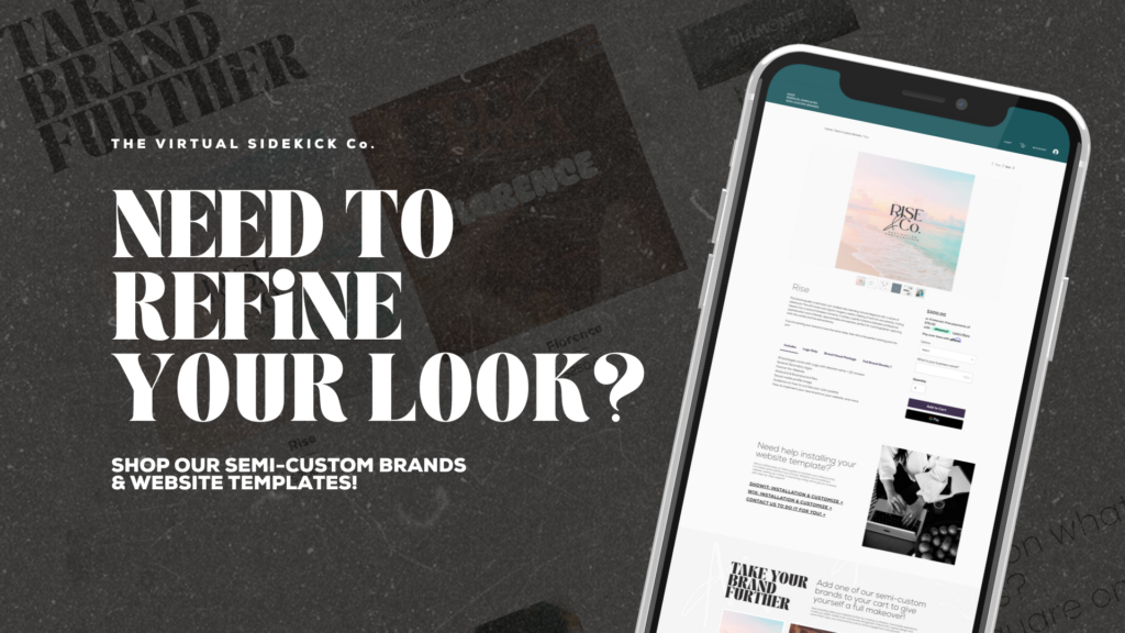 the sidekick shop brand and website design templates