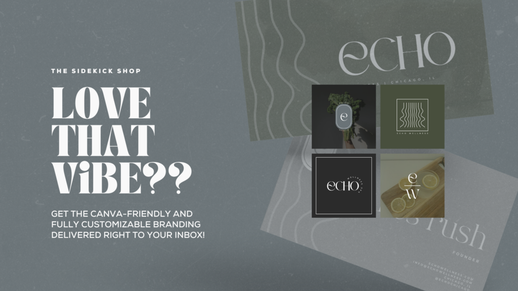 echo canva brand template by the virtual sidekick co